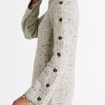 Madewell Wool Blend Cream Sweater Dress with Buttons Photo 3