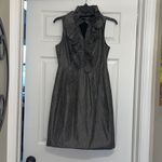 Marc New York  Andrew Marc Metallic Leopard Print Ruffle Cocktail Dress Photo 1