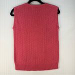 Brooks Brothers  Golf Sweater Vest Pink Women’s Size Medium Classic Cable Knit Photo 1