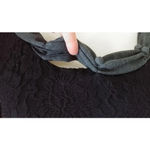 Ryu Black Lace Long Sleeve & Gray Pleated Knit ModCloth Dress Whimsigoth Fairy Photo 3