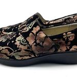 Alegria  Shoes Lauryn Black Metallic Bronze Floral Comfort Clogs Women’s Size 6 Photo 4