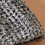 GRAY BUTTONED WRAP TURTLENECK SWEATER Size undefined Photo 7