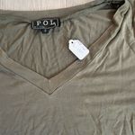 POL NWOT  Olive Green Washed V-neck Crop Tee size Small Photo 1