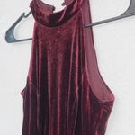 Superfoxx Vintage  Red Velvet Halter Top Dress Size XS Photo 2