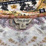 Lucky Brand Boho Brown & Cream Bohemian T-Shirt Top ~ Women's Size SMALL Photo 3