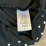 Jessica London  Polka Dot Blouse Quarter Sleeve Boat Neck Size L (18-20) Photo 7