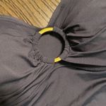 Bleu Rod Beattie draped ring me up black bandini swim top 6 NWT Photo 1