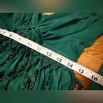 Emerald Green Long Sleeve Prom Dress size S Photo 4