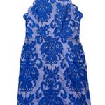 Hello Molly Royal Blue Lace scalloped edge Mini Dress Photo 2