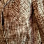 Talbots Graphic Brown Cream Plaid Blazer 8P Photo 5