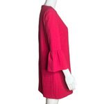 ZARA Dress Womens Small Hot Pink Mini Dress Bell Sleeves Boho Bohemian Colorful Photo 1