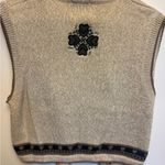 Christopher & Banks Cream and Black Cardigan Sweater
Vintage hand embroidered Photo 5