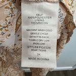 Chic Soul  Plus 3X Midi Dress Peek-A-Boo Midriff Ruched Bust Sleeveless Mandala Photo 10