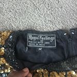 Royal Feelings Black/Gold Sequin Dress SIZE M Black Size M Photo 3