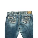 Silver Jeans Silver Western Detail pocket Bootcut Twisted Y2K Womens 20x33 Blue Denim Jeans Photo 1