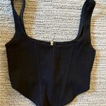 Princess Polly Black Bustier Bodysuit Sleeveless Photo 1