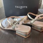 Talbots  Women's Gold Viv Strappy Block Heel Sandals Size 8M Photo 2
