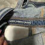 American Eagle  Outfitters Blue Denim Baggy Overall Short Overalls Photo 2