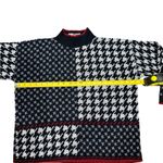 United States Sweaters 🖤 VTG Houndstooth Knit Sweater - Women’s M -Made in USA🇺🇸 Photo 2