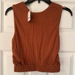 Nicholas K Free People Vik Top Women’s Cinnamon Sleeveless Wrap Tank Top Size XS Red Photo 6