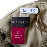 Vince Camuto Beige Metallic Lined Blouse Women Top Size Small | 70-33 Photo 3