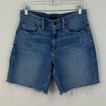 J.Crew Raw Hem Denim Blue Women's Shorts Size 27 Photo 0