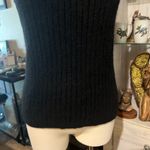 Magaschoni  ribbed 100% cashmere top black womens size L Photo 2