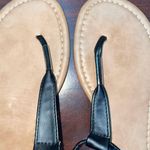 Women’s Strappy Black and Tan Flats Size Small 6 Photo 1