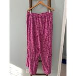 Knox Rose Paisley Lounge Pants Elastic Waist Casual Comfy Pink Size L NWT Photo 2