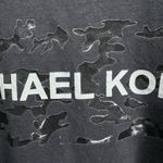 Michael Kors MICHAEL Black Crewneck Sweatshirt Black Camo White Logo Size Small Photo 4