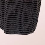 Loft dark grey with thin black stripes bodycon striped dress. Size XS. EUC Photo 3