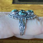 Matrix Turquoise Kokopelli Ring Size 8 Silver Photo 2
