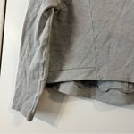 Les Lunes Gray Mock Neck Sweater Top Lightweight Organic Cotton Boxy Short Crop Size M Photo 2