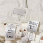 MOTHER Mid Rise Dazzler Ankle Fray Jeans in Fairest/White size 27 White Photo 1