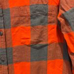 J.Crew  Red The Boy Fit Red Navy Plaid Flannel Button Down Shirt Women Size 12 Photo 1