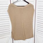 White House | Black Market WHBM Boho Multi Knit Sleeveless Slouchy Sweater Vest Tan XS Photo 8