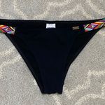 Banana Moon Black Bikini Bottom with Embroidered Side Details – Size 38 (M/6) Size M Photo 0