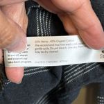 Eileen Fisher  Hemp/Organic Cotton Gray White Long Sleeve Blouse Size Large GUC Photo 5