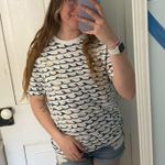 H&M  white and blue waves shirt  Photo 0