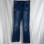 Vervet by Flying Monkey Denim Blue Jeans Distressed Flare Ripped Knee Size 27 Photo 10