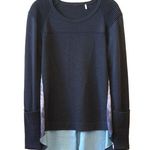 Elie Tahari  Merino Wool Long Sleeve Jumper Knit Sweater Top Scoop Neck Small Photo 0