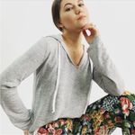 Anthropologie  Drew Scoop Neck Heather Grey Hoodie Medium Photo 1