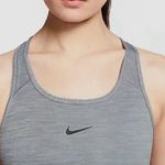 Nike Dri Fit Women’s Sz XS Smoke Gray Medium Support Swoosh Sports Bra Photo 1