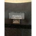 Dress Barn Collection, Black/Brown Floral Twinset, Size L, Gold Accents, Photo 4