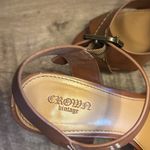 Crown Vintage Tan High Heel Sandals Size 6.5M Brown Photo 8