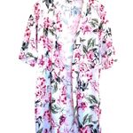 Show Me Your Mumu Brie Pink Floral Short Sleeve Robe O/S Photo 4