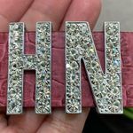 Havana Night Show Pink Croc Leather Band Bracelet with HN Bling Initials Photo 8