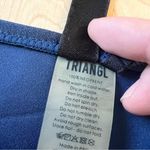 TRIANGL Two Piece Floral‎ Tropical Navy Bikini Size Small Blue Photo 8