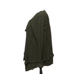 We The Free Free People V Neck Oversized Laguna Waffle knit Thermal Sweater Olive Green XS Photo 1