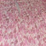 Ganni  Pleated Georgette blouse sweet lilac floral tie size 44 - XL Photo 3